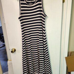 J. Crew Maxi dress: Navy and white